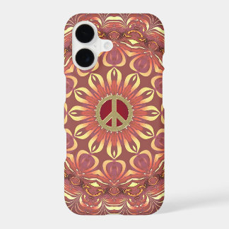 Fleur de Bohème de paix de cas de l'iPhone 7 de la