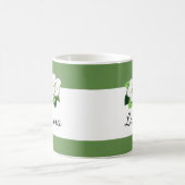 Fleur De Bois De Chien Avec Les Noms Mugs De Café (Centre)