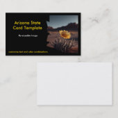 Fleur de Cactus Arizona Carte Carte de visite (Devant / Derrière)