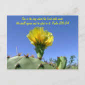 Fleur de cactus de carte postale (Devant)