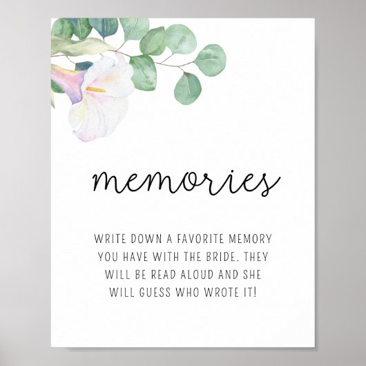 Fleur de calla - Affiche de souvenirs avec la mari (Devant)