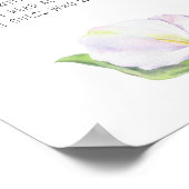 Fleur de calla - Affiche de souvenirs avec la mari (Coin)