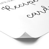 Fleur de Calla - Votre carte de recette ici poster (Coin)