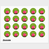 fleur de camélia rose merci stickers (Feuille)
