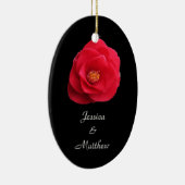 fleur de camélia rouge ornement de Noël (Droite)