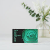 Fleur de Camellia hypnotique Carte de visite perso (Debout devant)