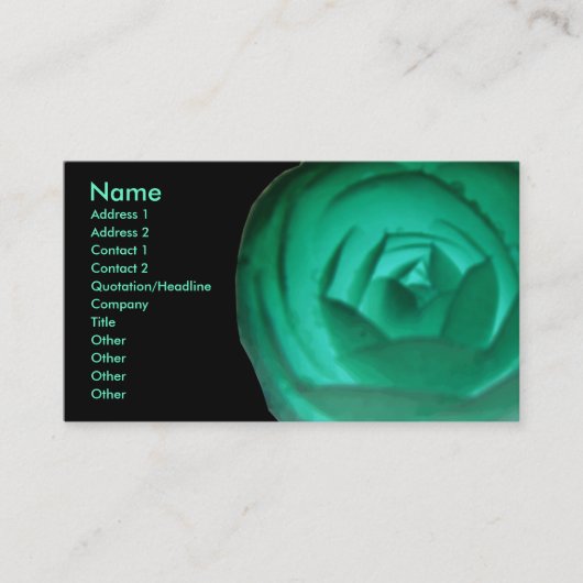 Fleur de Camellia hypnotique Carte de visite perso (Devant)