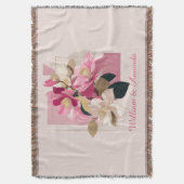 Fleur de Camellia rose Lancer la couverture (devant Vertical)