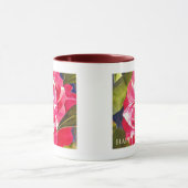Fleur de Camellia rose vif Mug Fête des Mères (Centre)