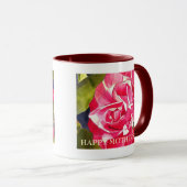 Fleur de Camellia rose vif Mug Fête des Mères (Devant droit)