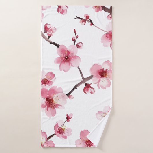 Fleur de cerise (Serviette de bain)