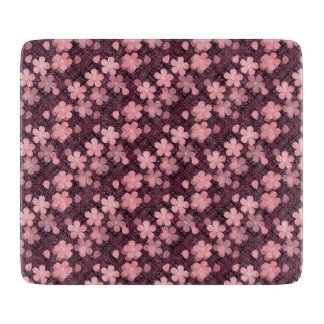 Fleur de cerise Rose et Vin Planche à découper mod