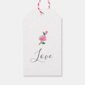 Fleur de cerisier. Étiquettes Cadeau Merci de mari (Dos)