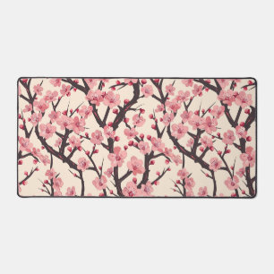 Fleur de Cerisier Japonaise Rose Foncé Branche Crè