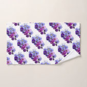 Fleur de cerisier pourpre et lavande féminine (Serviette à main)