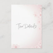Fleur de cerisier rose Détails Carte de boîtier (Devant)