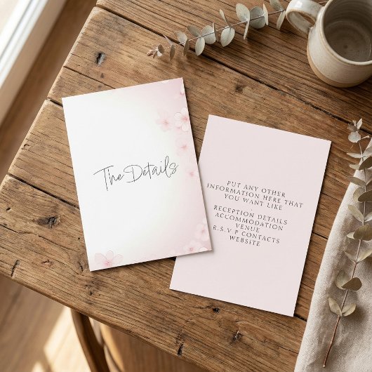 Fleur de cerisier rose Détails Carte de boîtier