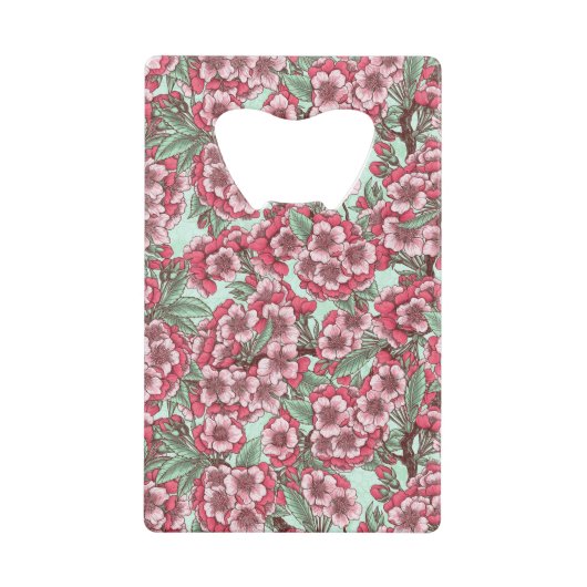 Fleur de cerisier rose et menthe (Devant)