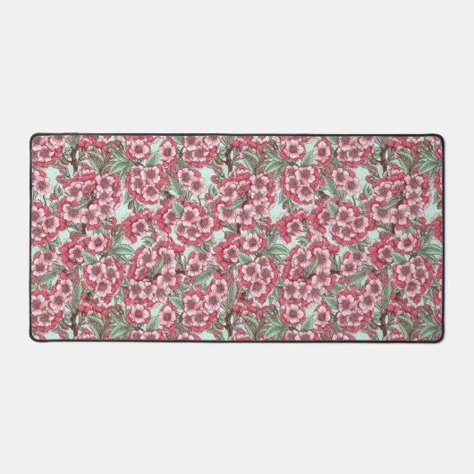 Fleur de cerisier rose et menthe (Recto)