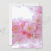 Fleur de cerisier rose Invitation de Brunch de Pâq (Dos)