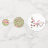 Fleur de cerisier rose Mariage Confetti (Derrière)