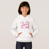 Fleur de cerisier rose sweat - shirt à capuche (Devant entier)