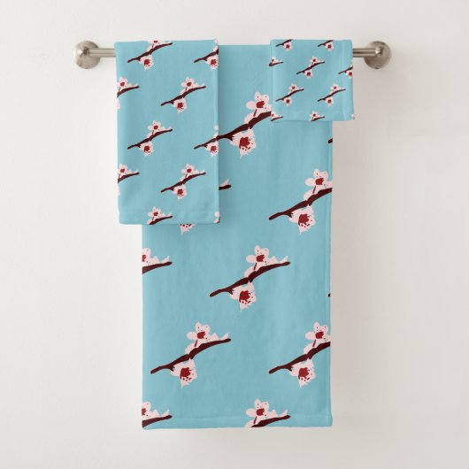 Fleur de cerisier, Sakura, motif floral rose (En situation)