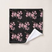 Fleur de cerisier Sakura Rose Floral Japonais Asie (Gant de toilette)