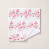 Fleur de cerisier Sakura Rose Floral Japonais Asie (Gant de toilette)