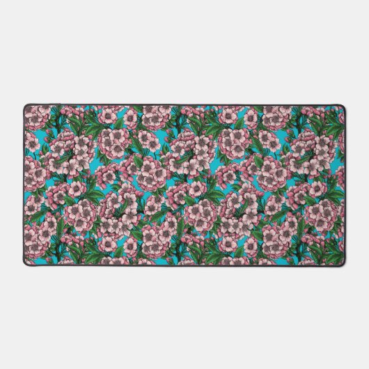 Fleur de cerisier sur bleu (Recto)