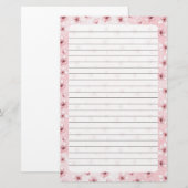 Fleur de cerisier, Taille de la papeterie : 5,5 po (Devant / Derrière)