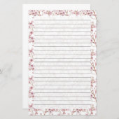 Fleur de cerisier, Taille de la papeterie : 5,5 po (Devant / Derrière)