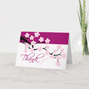 Fleur de cerisiers Carte de remerciements