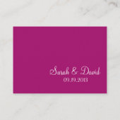 Fleur de cerisiers | Cartes de placement pour mari (Dos)