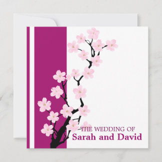 Fleur de cerisiers| Faire-part de mariage