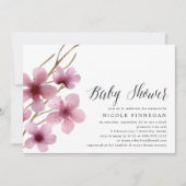 Fleur de cerisiers | Invitation baby shower (Devant)