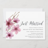 Fleur de cerisiers | Invitation de Mariage Brunch (Devant)