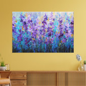 Fleur de champ violet bleu Art mural abstrait (Insitu(Salon))