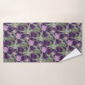 Fleur de chardon violet (Serviette de bain)