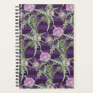 Fleur de chardon violet