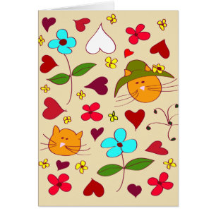 Fleur de chats florale mignonne Casquette 2