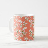Fleur de citron d'été motif tasse à café (Devant gauche)