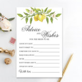 Fleur de citrons Vert Voeux & Conseil Carte