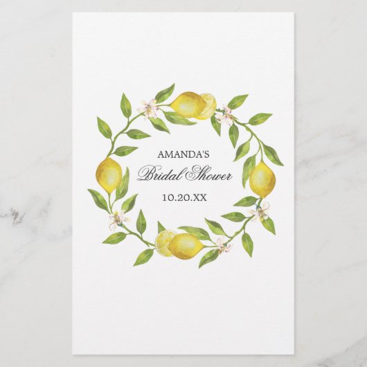 Fleur de citrons Vert Voeux & Conseil Carte (Dos)