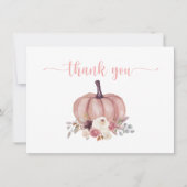 Fleur de citrouille, douche rustique, merci d'anni (Devant)