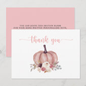 Fleur de citrouille, douche rustique, merci pour v (Devant / Derrière)