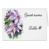 Fleur de clematis d'aquarelle (Devant Horizontal)