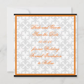 Fleur de cœur sur faire-part de faire-part de d'am (Dos)