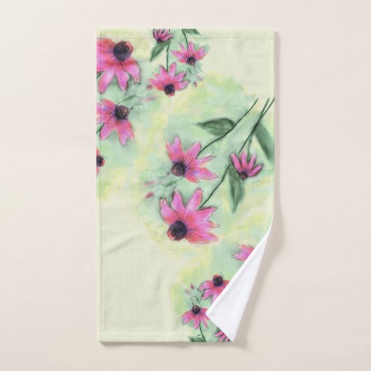 Fleur de cône pourpre (Serviette à main)