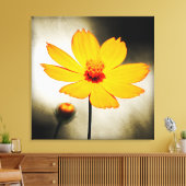 Fleur de cosmos jaune - Beaux art Toile enveloppée (Insitu(Salon))